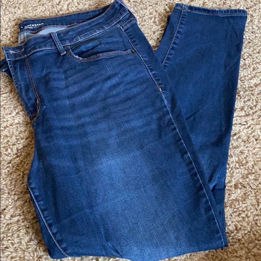 Mid rise rockstar denim